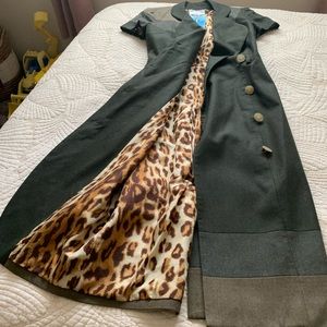 Green Color block LAMB dress size 6